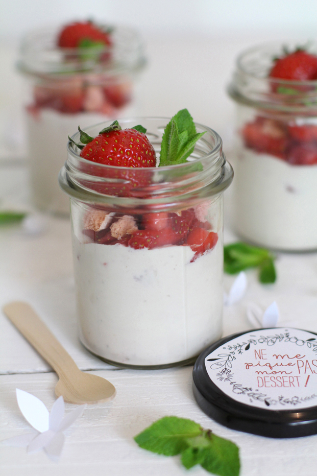 Crème de Ricotta aux fraises - Blog Mariage Madame C