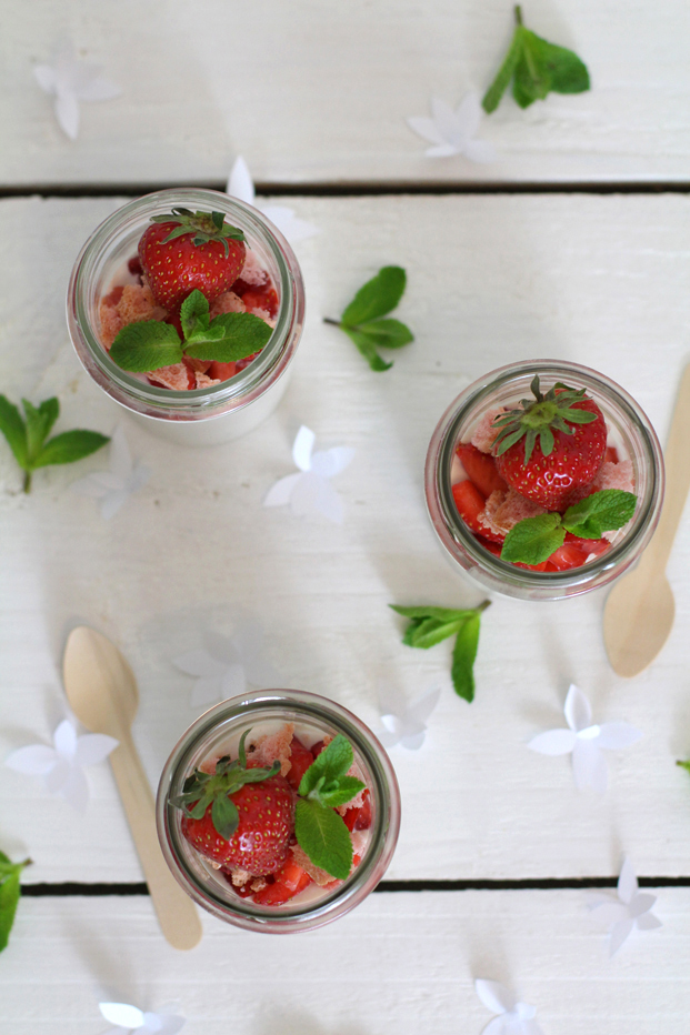 Crème de Ricotta aux fraises - Blog Mariage Madame C
