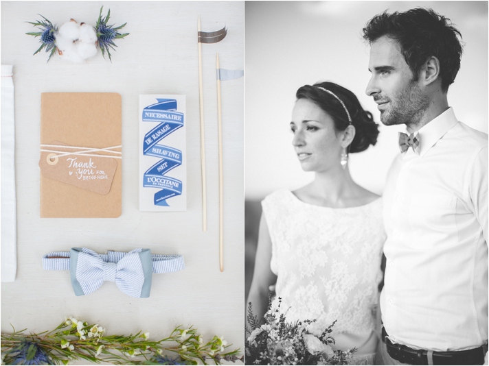 Mariage en bleu en bord de mer // Crédits - Veronique Lorre et Bubblerock D'amour et d'eau Fraîche - Mariage à la plage - Blog Mariage Madame C
