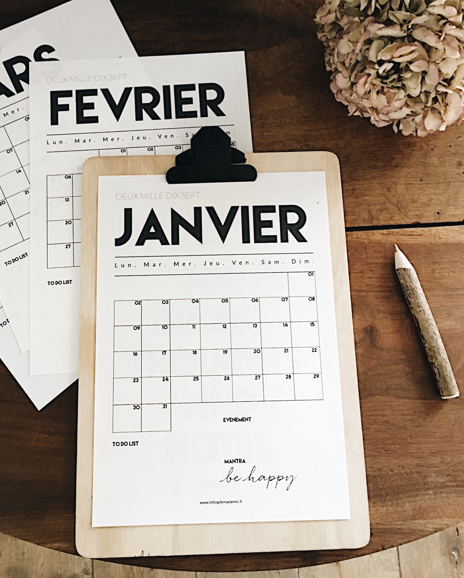 Kit planner 2017 - Blog Mariage Madame C
