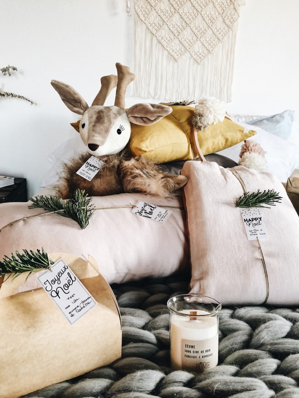 Les étiquettes de Noël à imprimer // Crédit - Clémentine Marchal