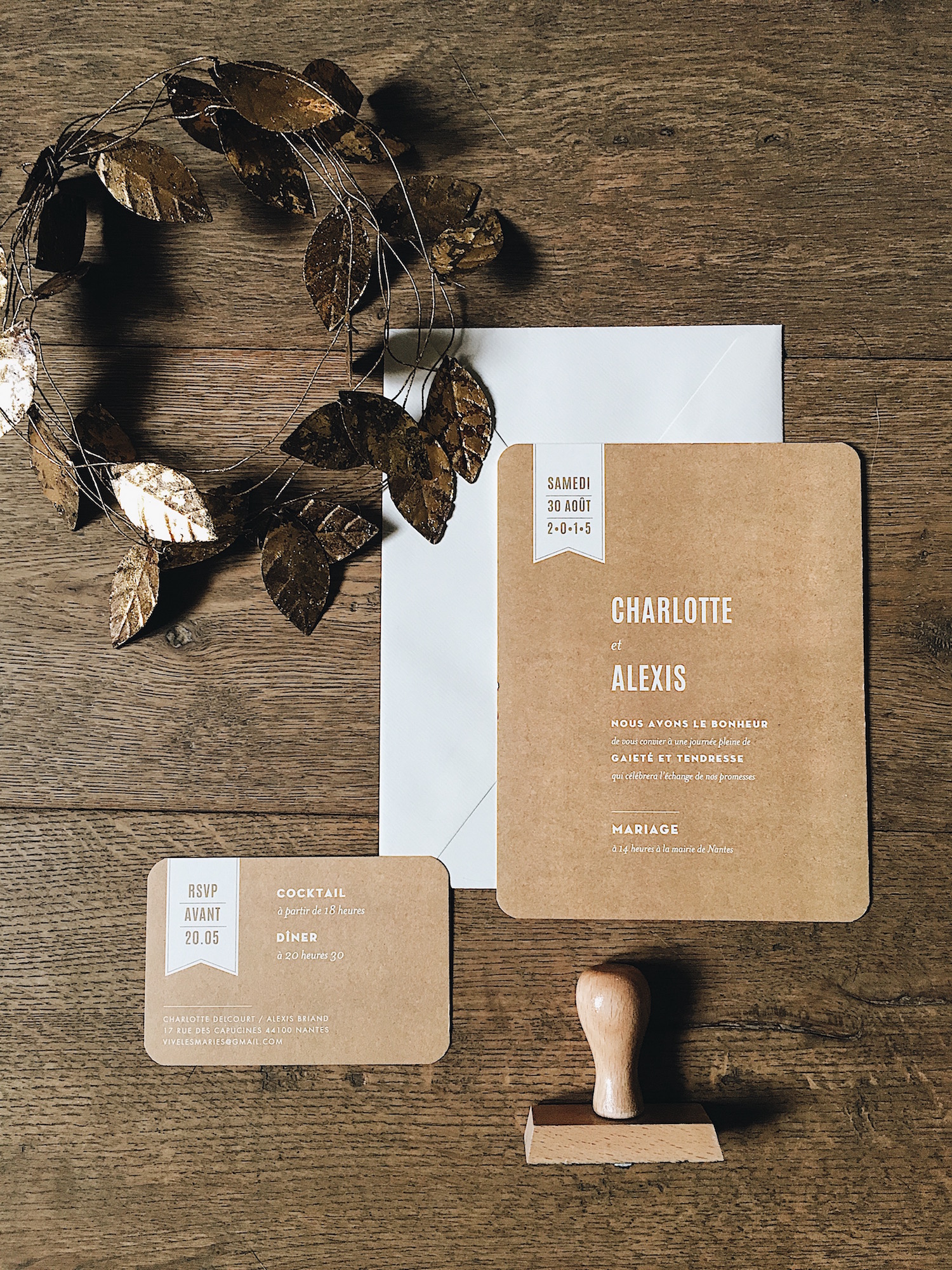 Atelier Rosemood faire-part mariage