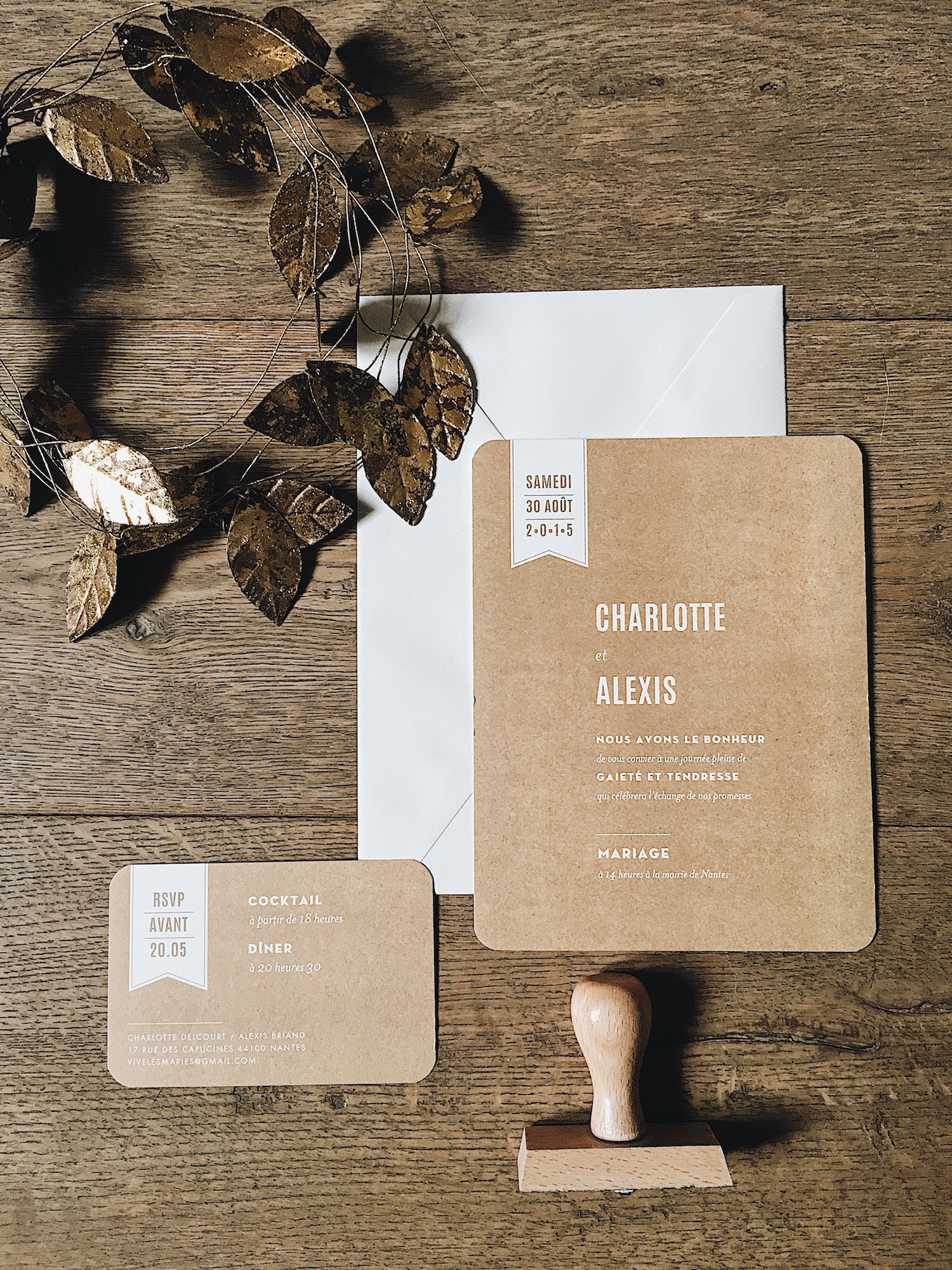 Atelier Rosemood faire-part mariage