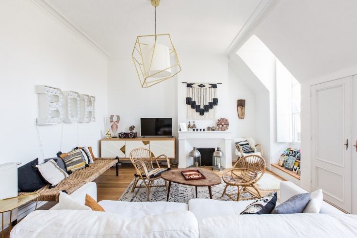 Un appartement haussmannien à Bordeaux aux influences bohèmes © BOH Decoration