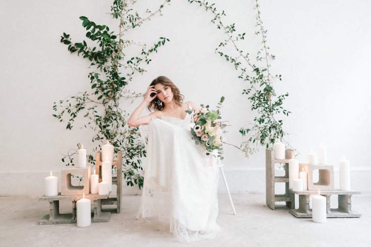 Mariage romantique et minimaliste // Photo - Julien Bonjour