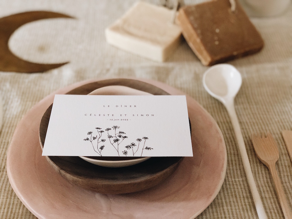 Cotton Bird, papeterie de Mariage - collection Délicate - Blog Mariage Madame C Cotton Bird Papeterie Delicate // Set design et photo - Clémentine Marchal pour Le blog de Madame C