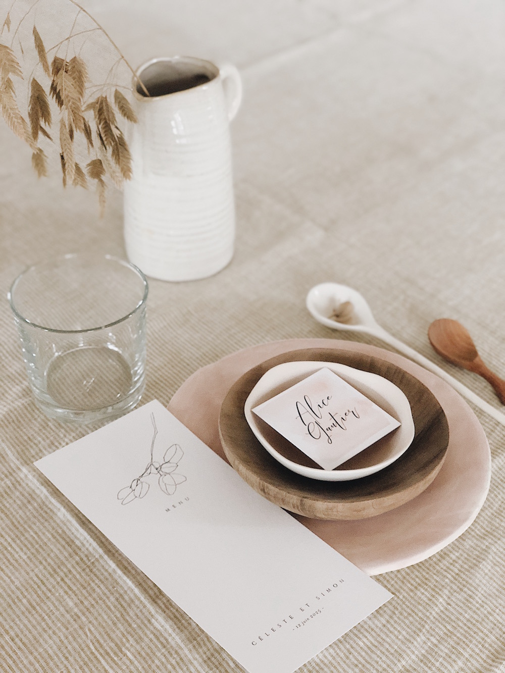 Cotton Bird, papeterie de Mariage - collection Délicate - Blog Mariage Madame C Cotton Bird Papeterie Delicate // Set design et photo - Clémentine Marchal pour Le blog de Madame C