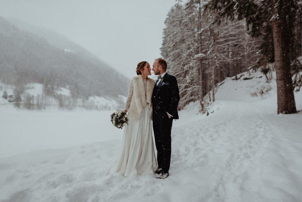 Un mariage sous la neige au Domaine du Baron en Haute-Savoie - Blog Mariage Madame C