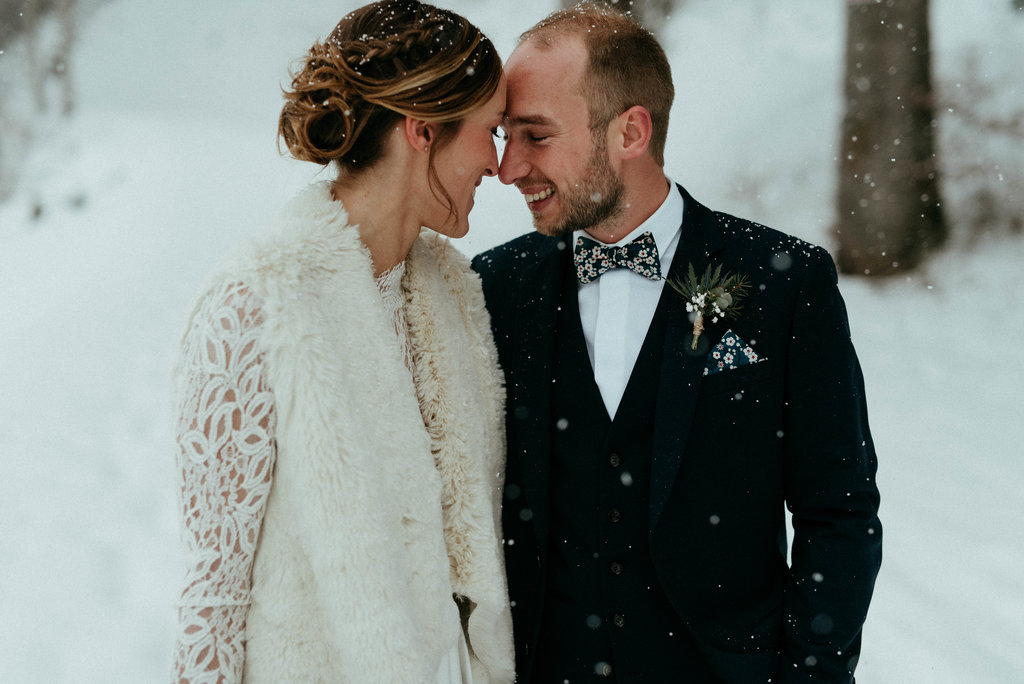 Un mariage sous la neige au Domaine du Baron en Haute-Savoie - Blog Mariage Madame C