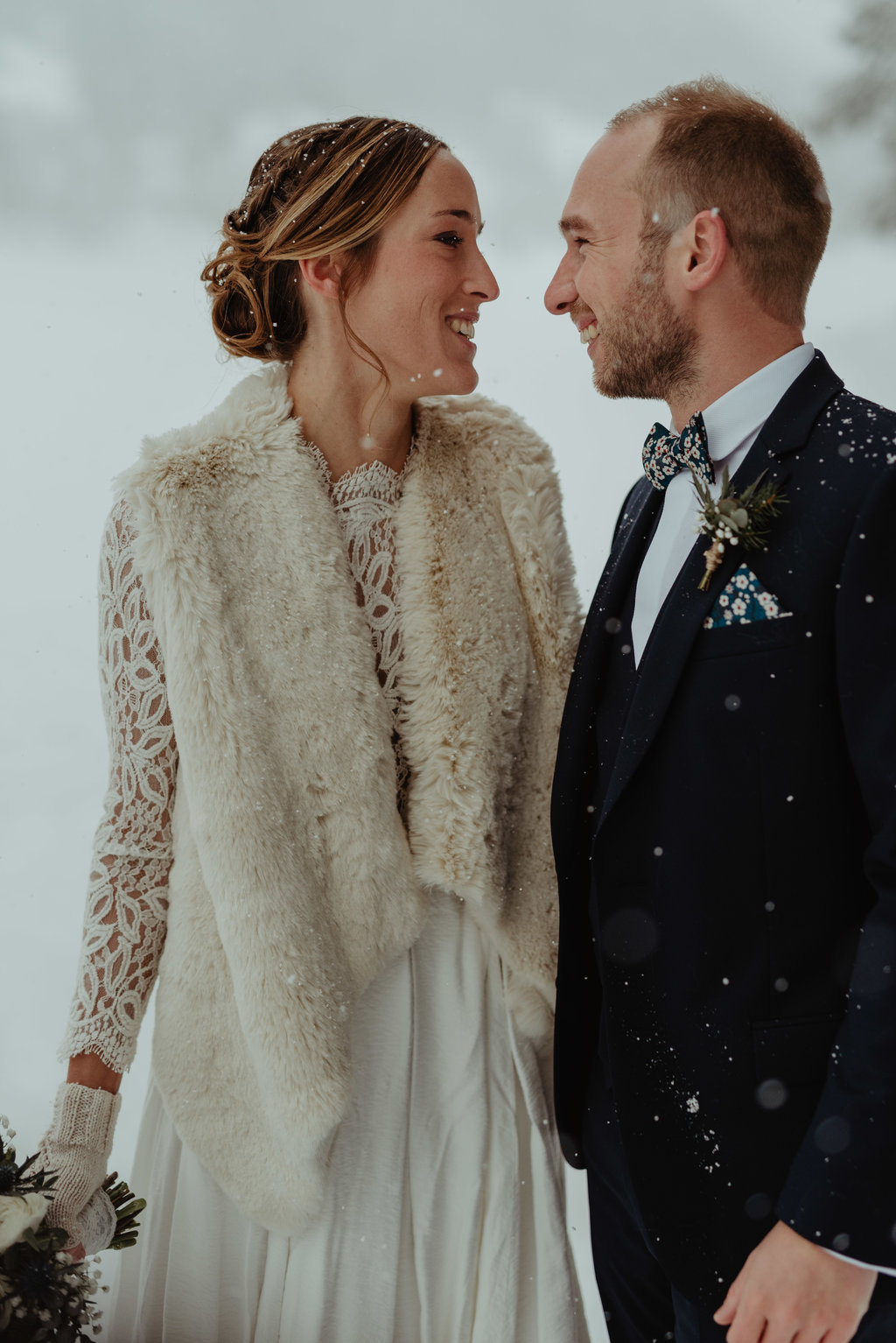 Un mariage sous la neige au Domaine du Baron en Haute-Savoie - Blog Mariage Madame C