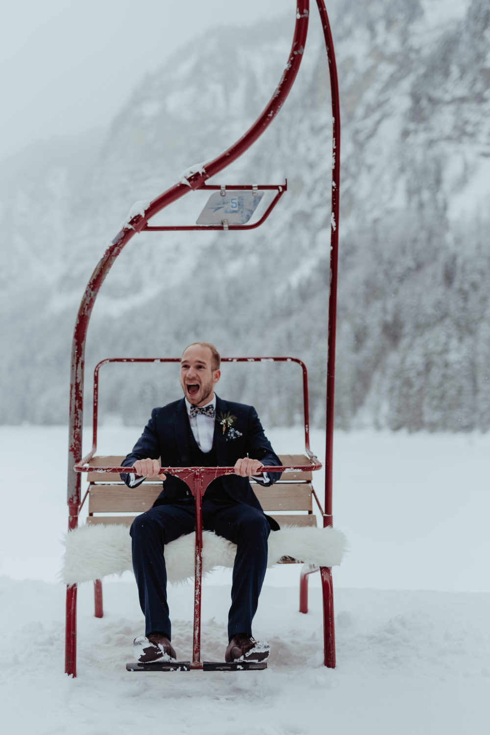 Un mariage sous la neige au Domaine du Baron en Haute-Savoie - Blog Mariage Madame C