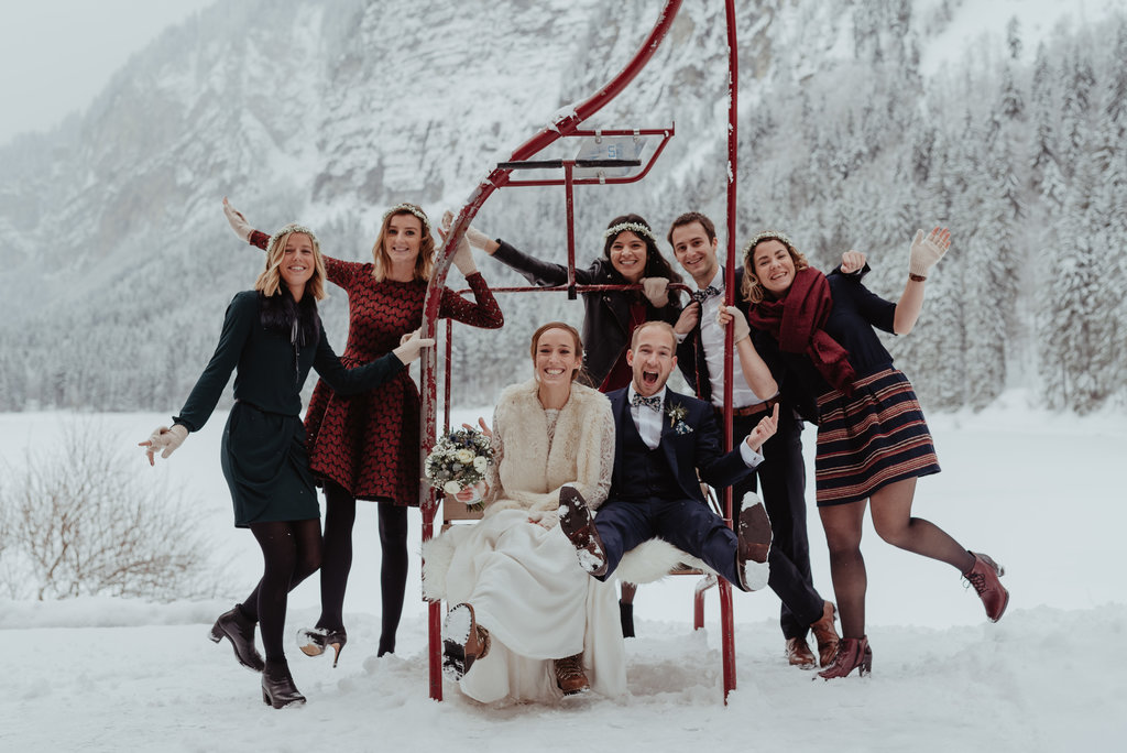 Un mariage sous la neige au Domaine du Baron en Haute-Savoie - Blog Mariage Madame C