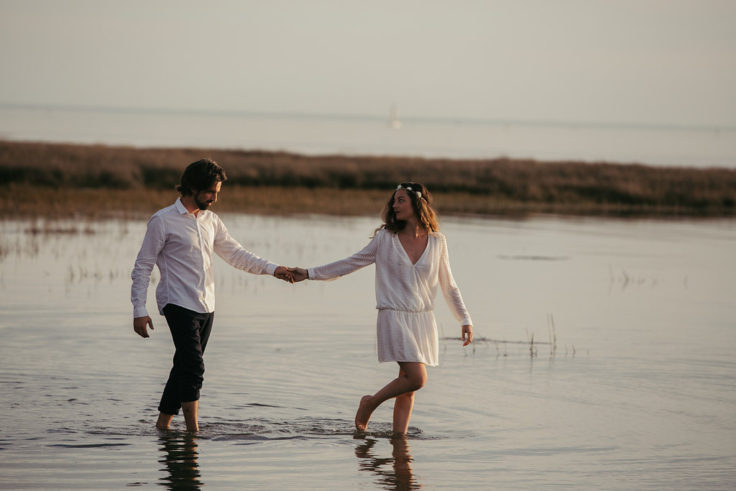 Engagement au Bassin d’Arcachon // Photographe - Julie Hardiagon