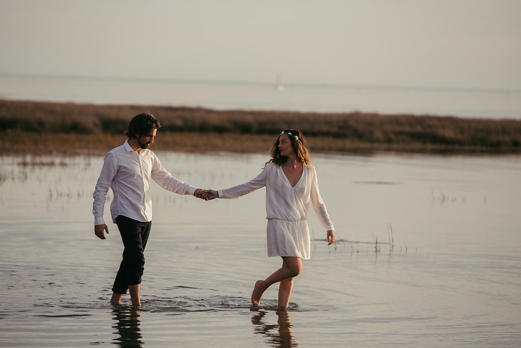 Engagement au Bassin d’Arcachon // Photographe - Julie Hardiagon