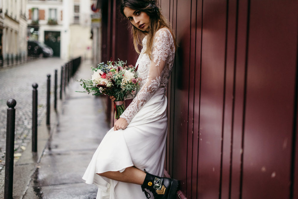 Bride in the street - Blog Mariage Madame C