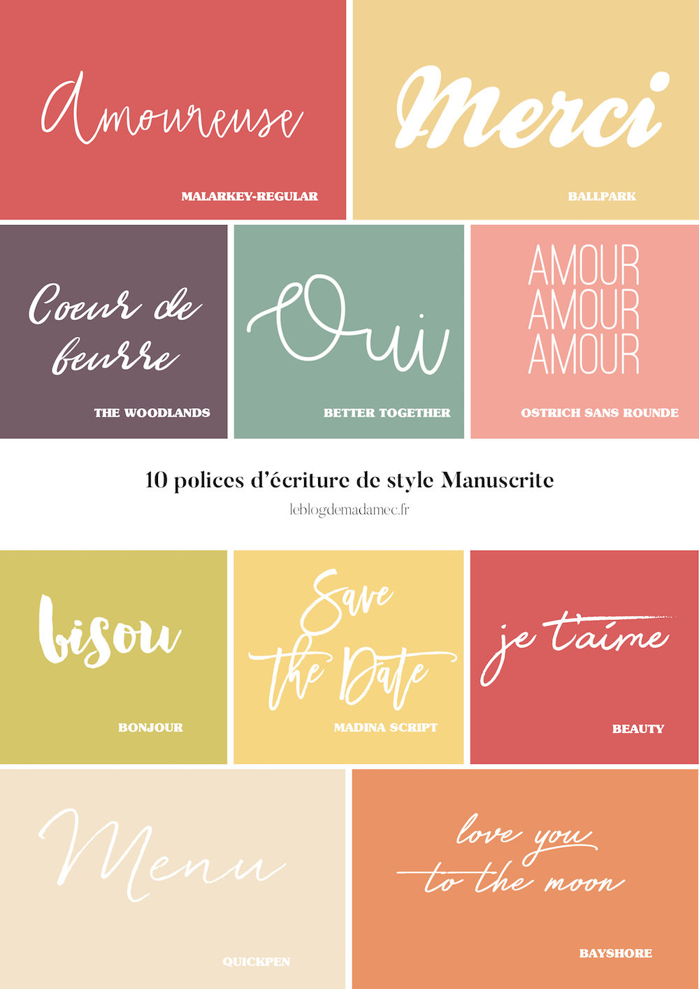 10 polices d'écriture de style Manuscrite pour votre mariage - Blog Mariage Madame C 10 polices d'écriture de style Manuscrite pour votre mariage - Blog Mariage Madame C