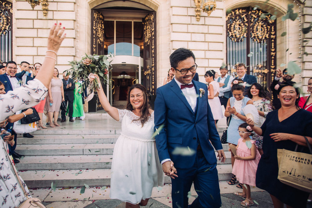 Mariage tropicool sur une péniche parisienne - Jade + Olivier - Blog Mariage Madame C