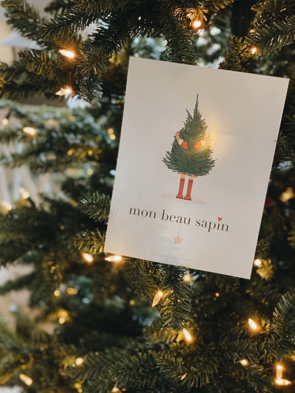 La papeterie de noël à imprimer - Collection 2024 - Blog Mariage Madame C Cartes et étiquettes de noël à imprimer