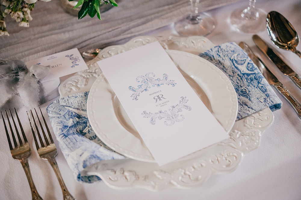 Un mariage romantique chic en bleu - Blog Mariage Madame C