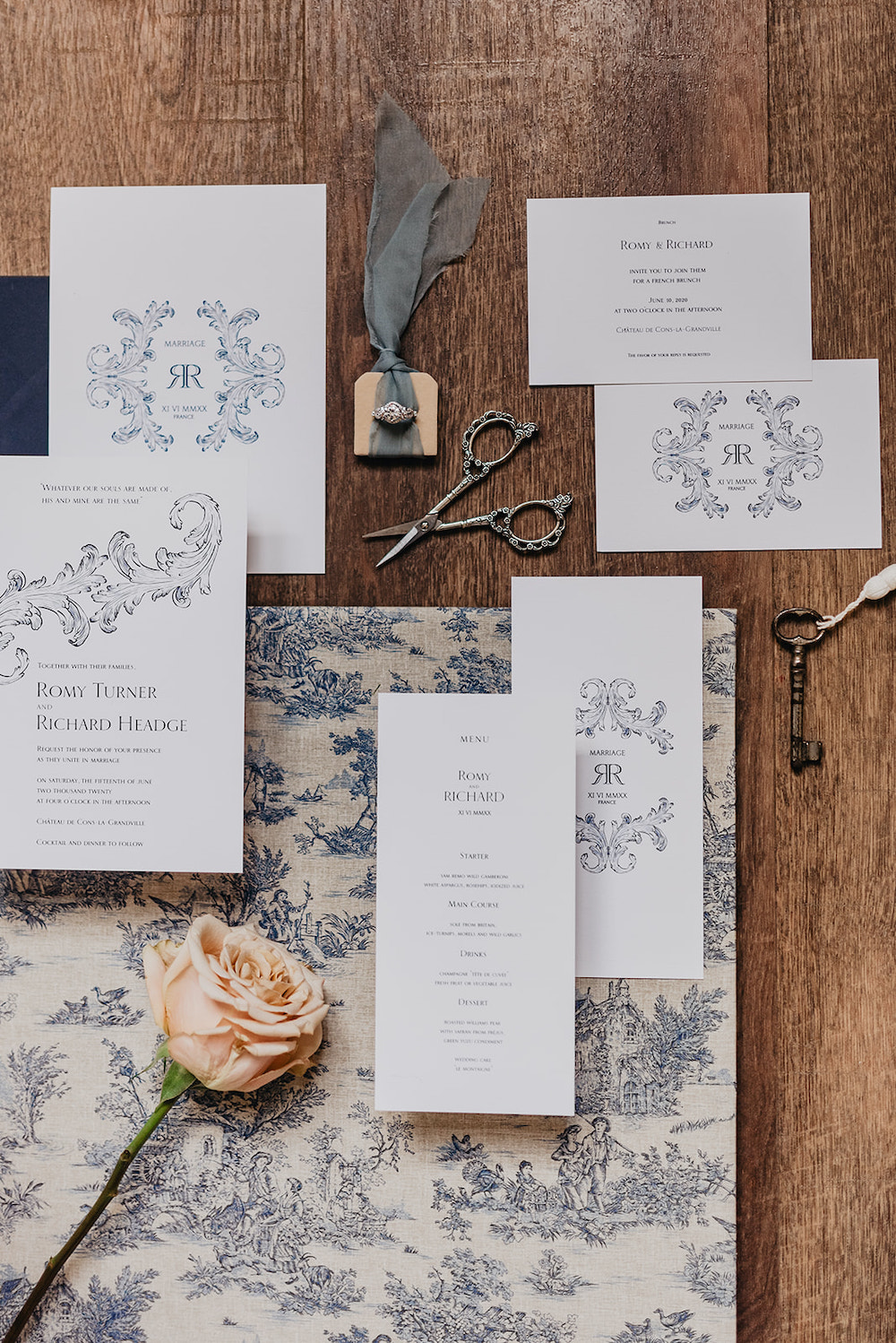 Un mariage romantique chic en bleu - Blog Mariage Madame C