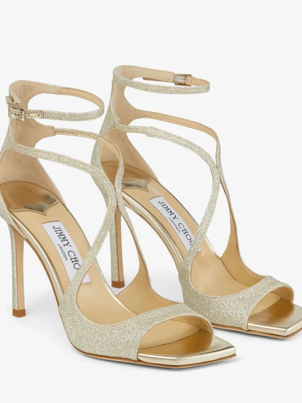 Sandales en étoffe pailletée Azia 95 Jimmy Choo
