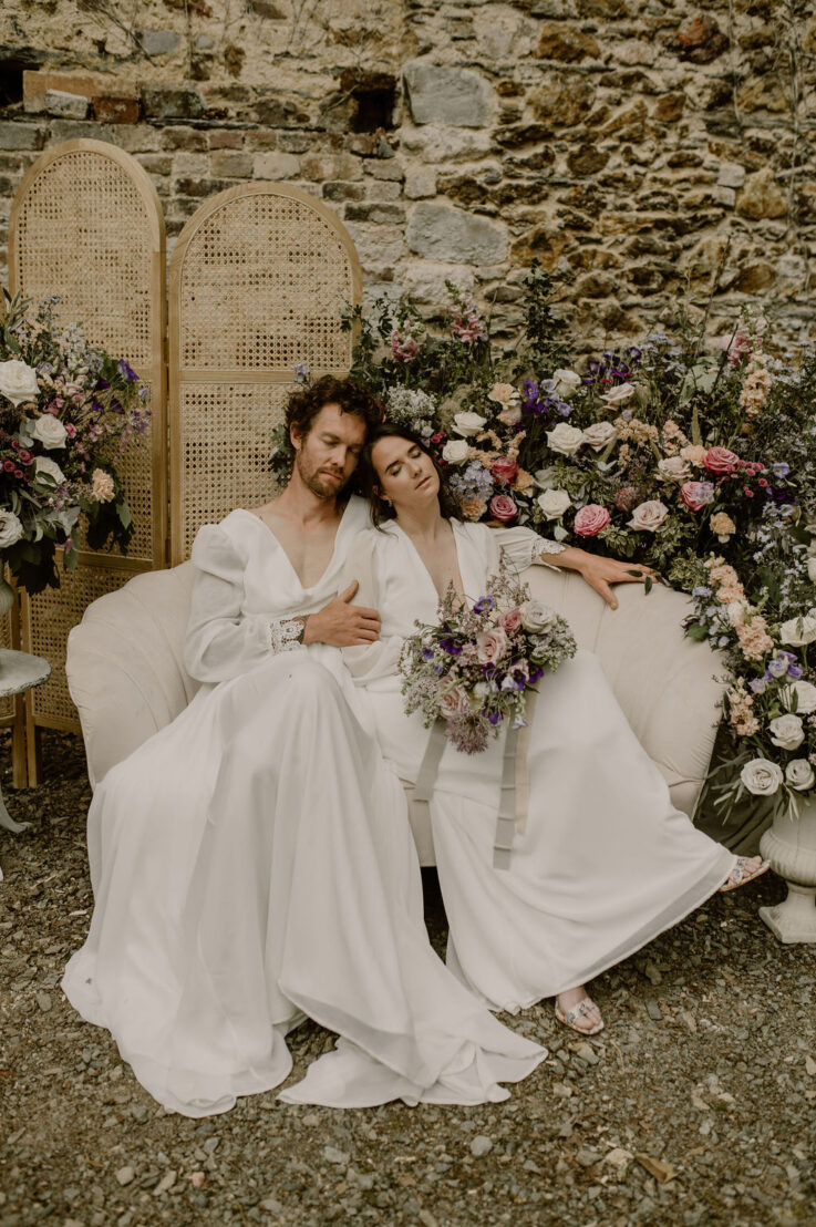 Mariage romantique gender fluid © Anne Letournel