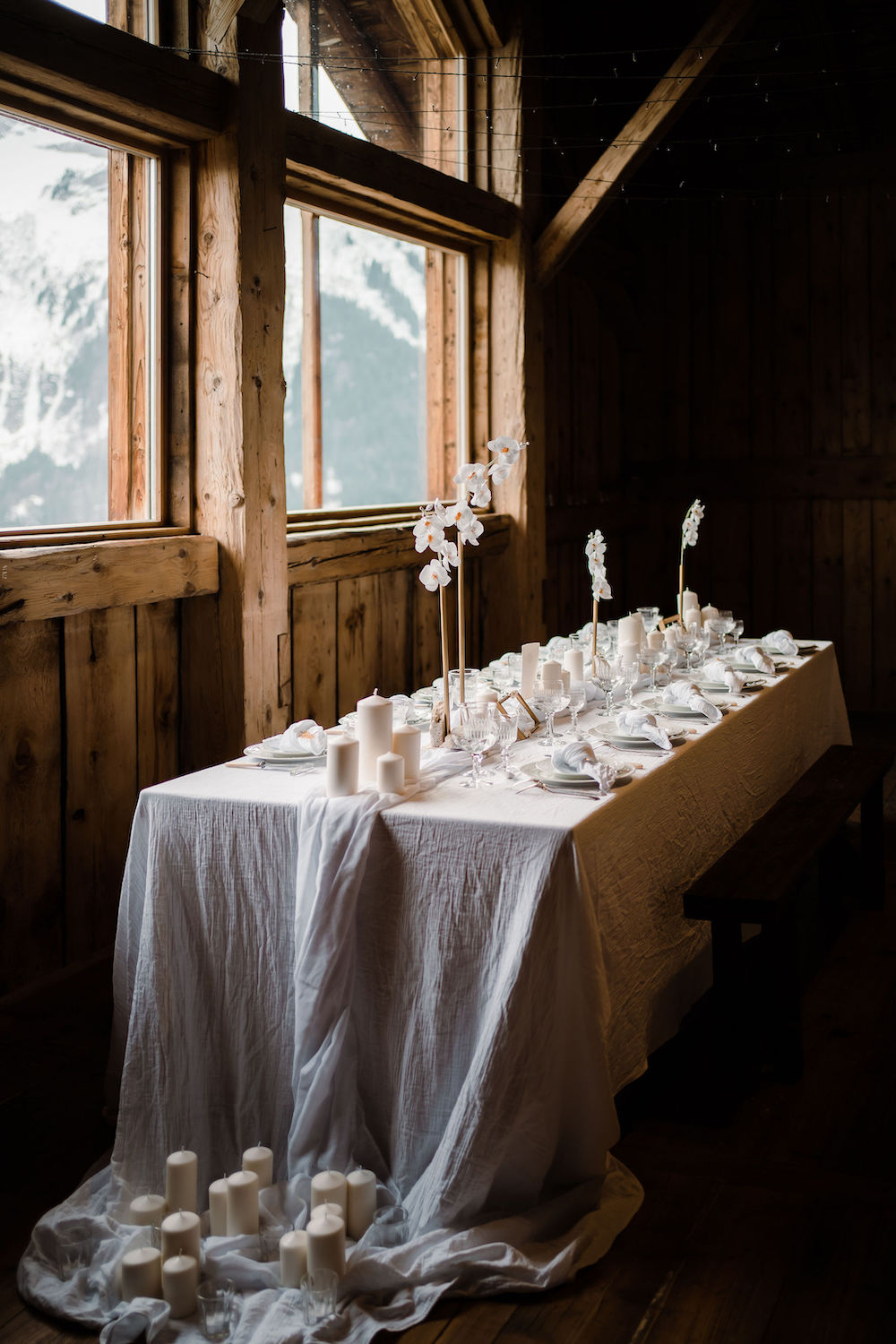 Mariage hivernal à la montagne © Cabinet Poétique