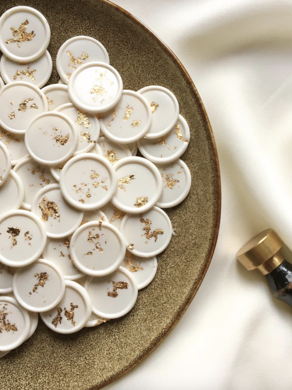 Cachets de cire autocollants