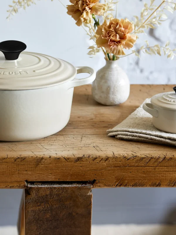 Cocotte ronde meringue Le Creuset