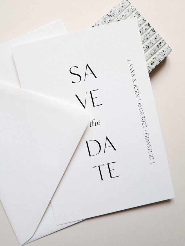 Save the date minimaliste Two Made One