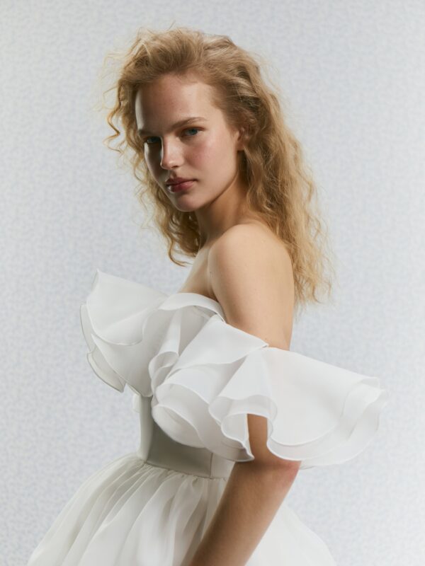 Mini robe de mariée en organza Have Dress