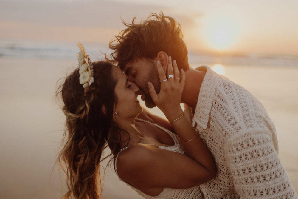 Mariage à la plage dans les Landes : A Salty French Kiss - Blog Mariage Madame C
