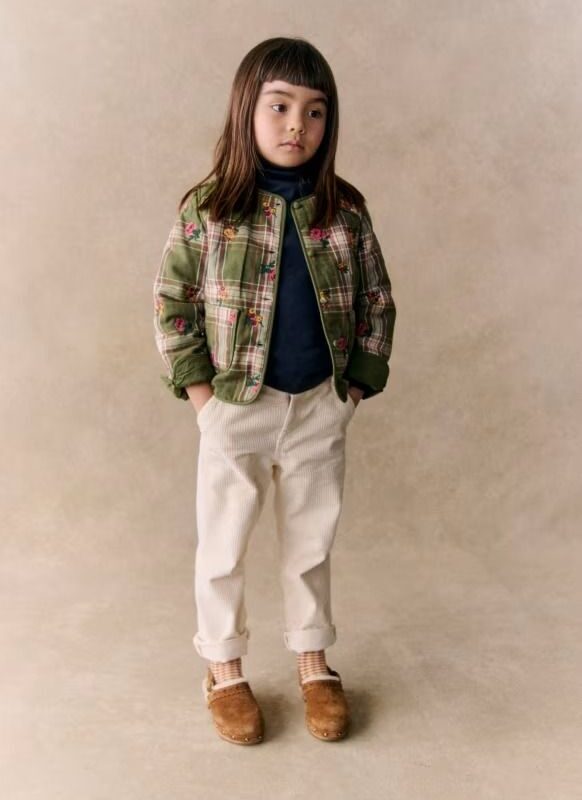 Veste Garance Carreaux Broderie Flowery Fields