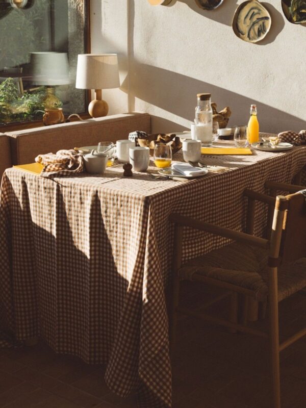 Nappe en lin lavé Vichy Gabrielle Paris