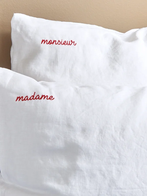 Capsule Saint Valentin - Blog Mariage Madame C Taies d'oreiller à personnaliser Bonsoirs