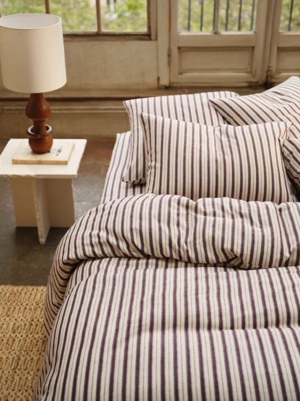 Parure Flanelle rayures pondi Bonsoirs x Moismont