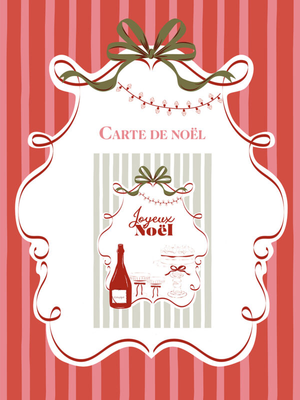 Carte de noël Cheers à imprimer