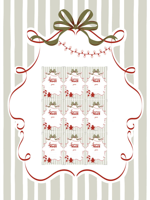 Make my Lemonade Oh Wow : Capsule Noël 2024 - Blog Mariage Madame C Étiquette de Noël The Gingerbread man à imprimer