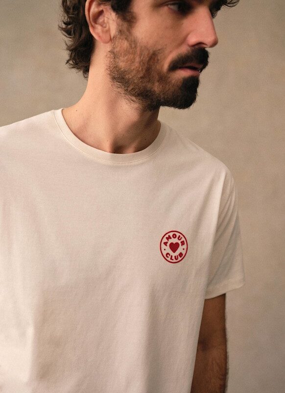 Le marié - Blog Mariage Madame C T-Shirt Cœur Amour Club Sézane