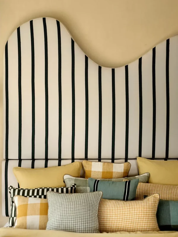 Housse de coussin en lin Palma II Haomy