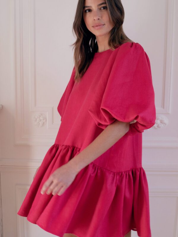 Robe babydoll Le Ferdinand framboise Rosaé Paris