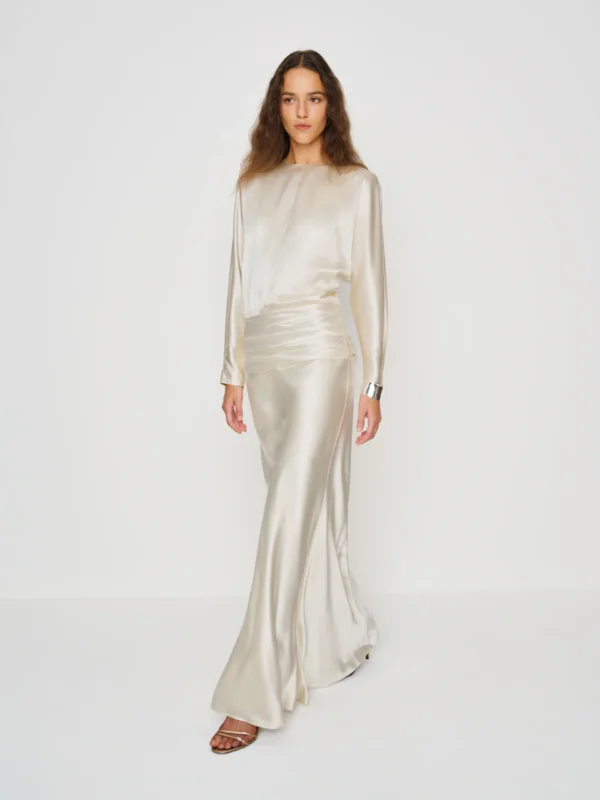 Robe de mariée en soie Esmee Reformation