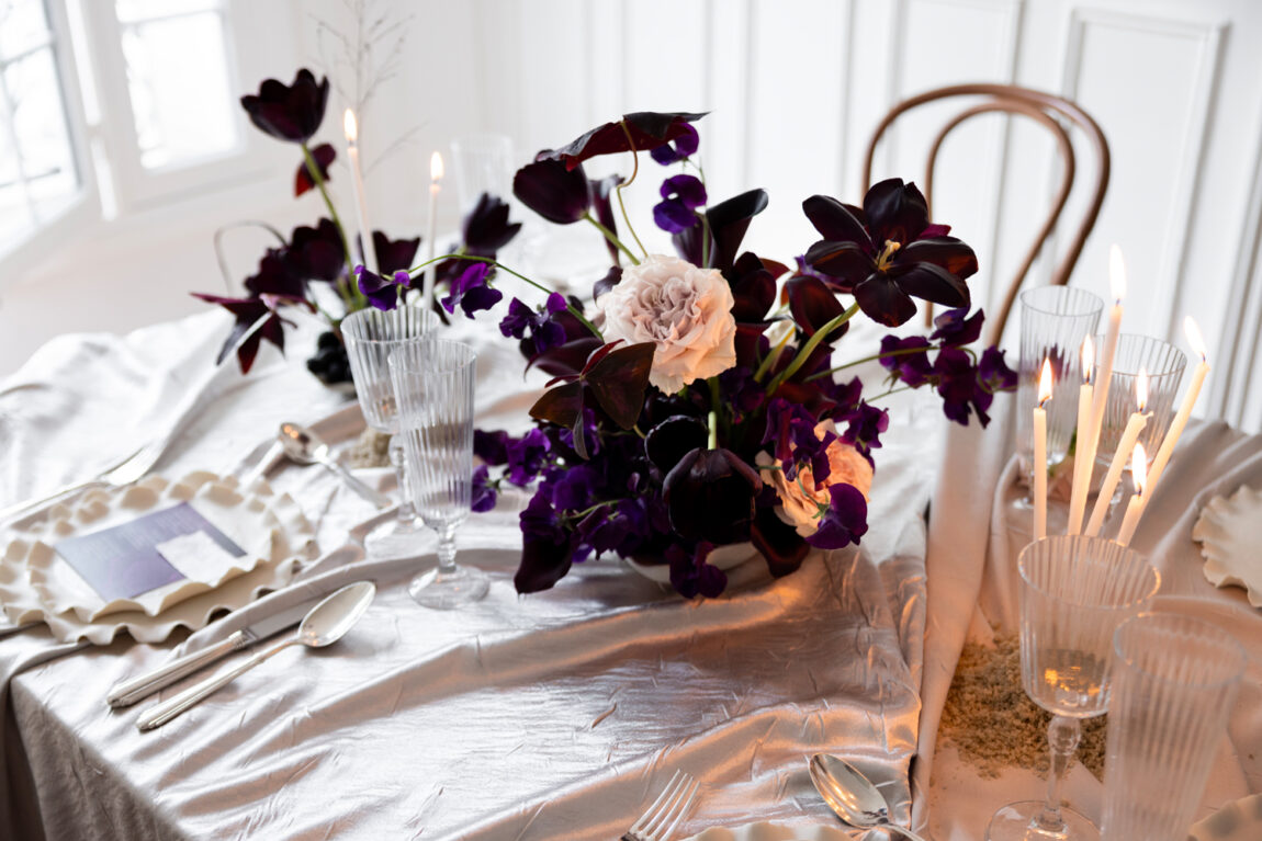 Mariage parisien ultraviolet © Marion Fort