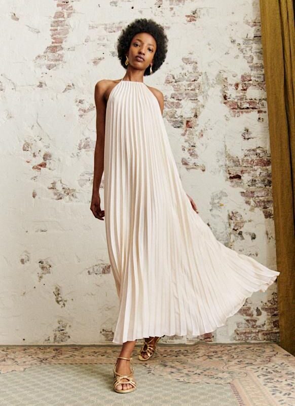 Robe Layla écru Sézane Cérémonie