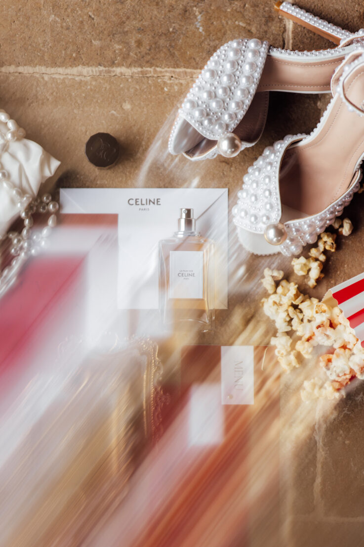 Mariage Couture en rouge et blanc au Domaine de la Pommé © Mélody Barabé