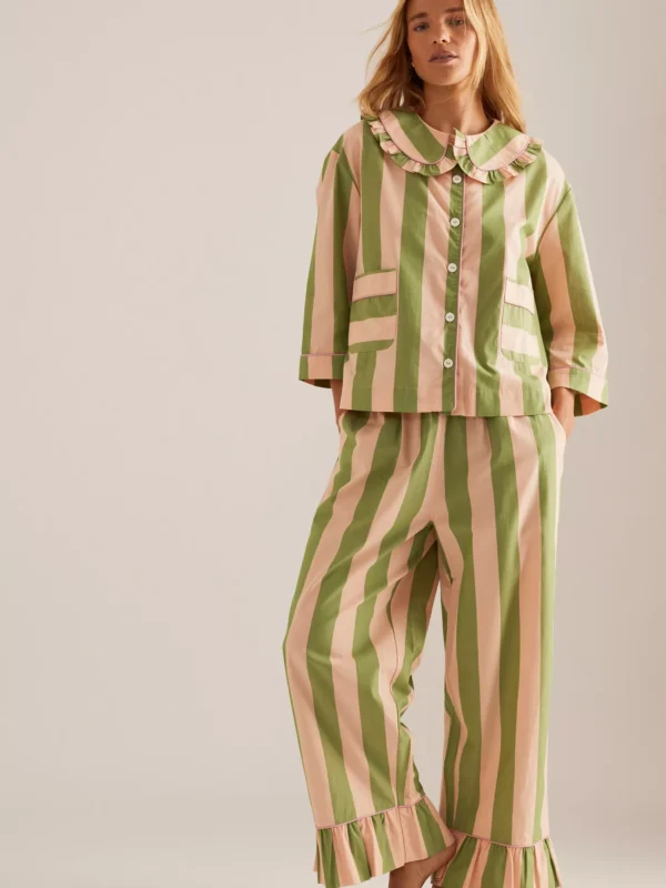 Pyjama long en coton à rayures TBCo