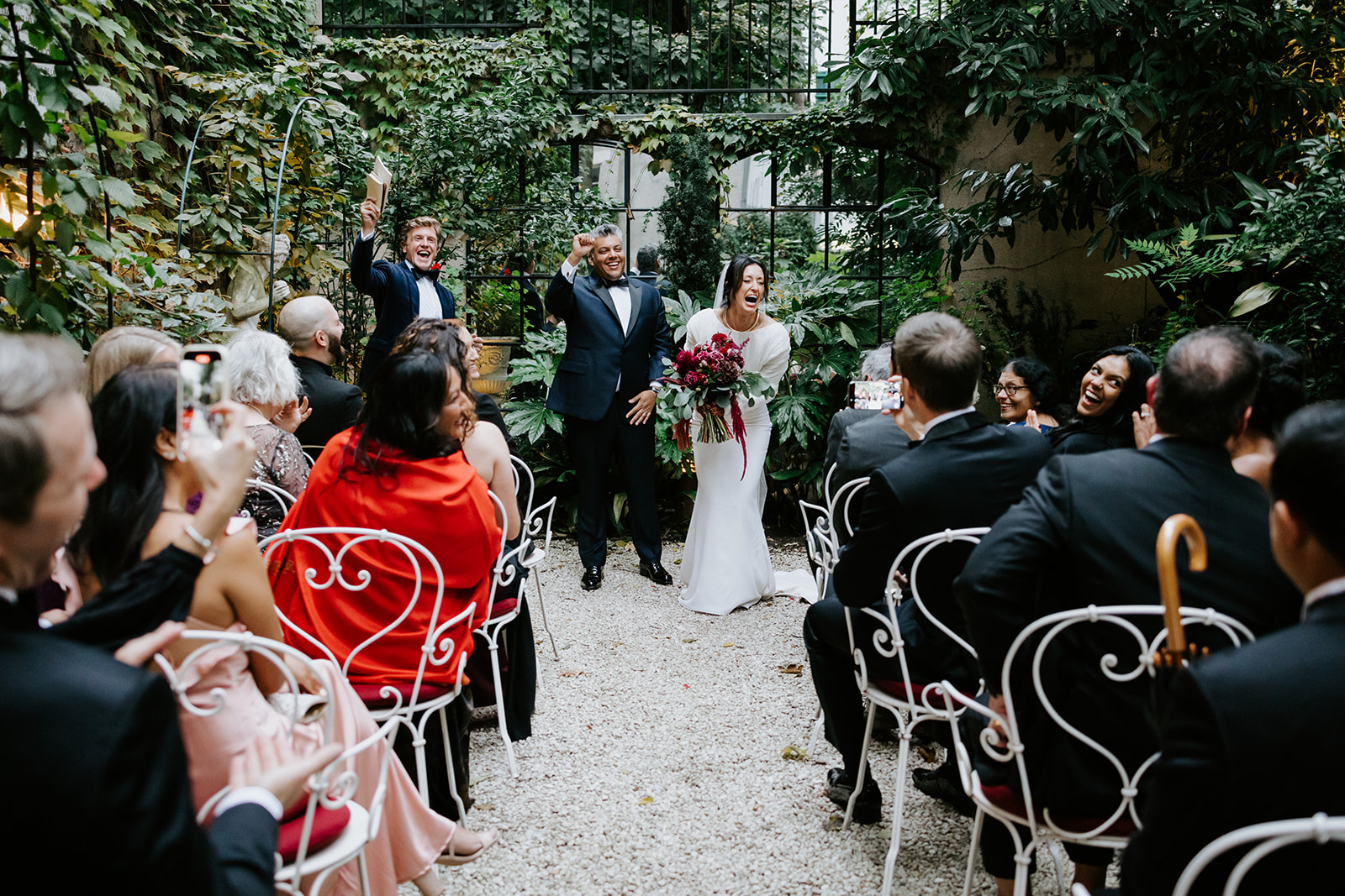 Mariage intime à Paris à l'Hôtel Particulier Montmartre © The Parisian