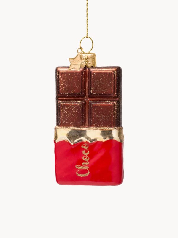 Ornement en verre Tablette de chocolat Vondels