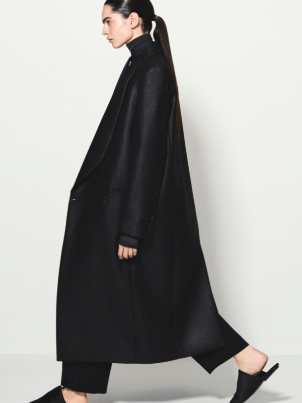 Manteau tailleur en laine effet métallisé COS