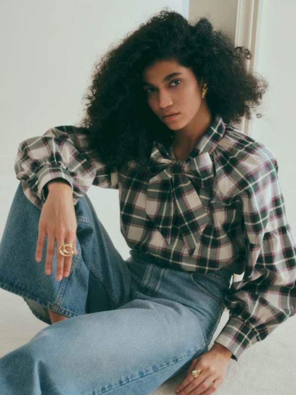 Chemise Tazia à carreaux Sézane